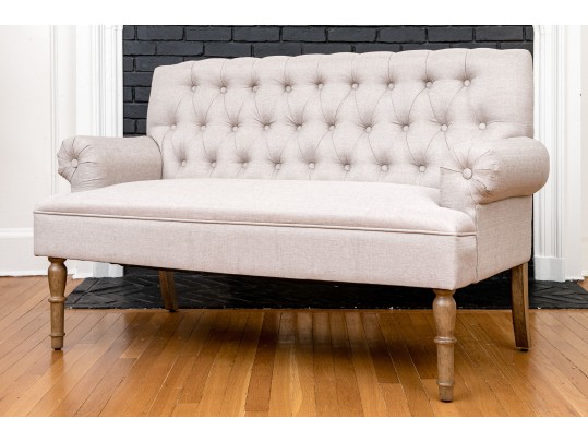 Alton Furniture Upholstered Tufted Settee
