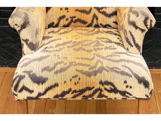 Fun Animal Print Upholstered Armchair