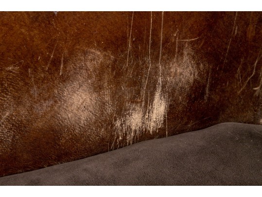 Adorable Children Leather Upholstered Club Chair