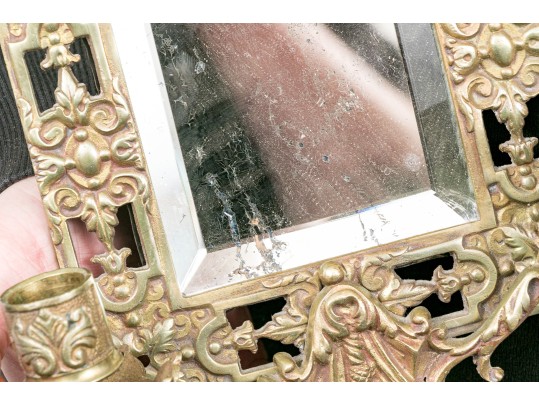 Brass Mirror Two Light Sconce