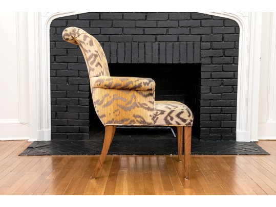 Fun Animal Print Upholstered Armchair