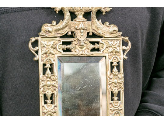 Brass Mirror Two Light Sconce