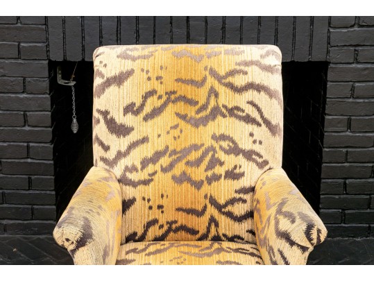 Fun Animal Print Upholstered Armchair