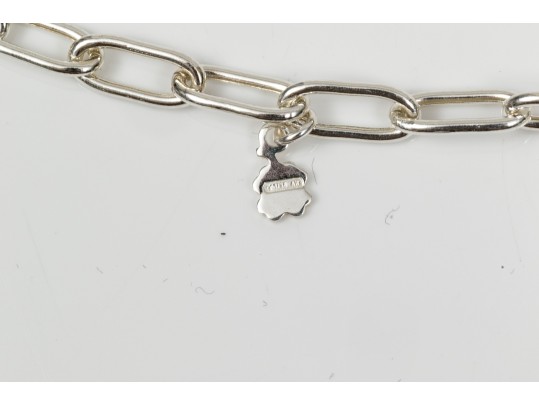 Sterling Perfume Bottles Necklace And Enamel Brooch