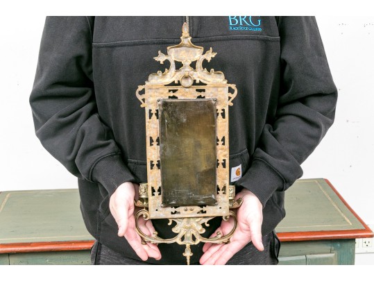 Brass Mirror Two Light Sconce