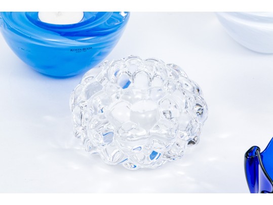 Collection Of 11 Decorative Assorted Makers Crystal & Glass Candle Votives 