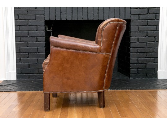 Adorable Children Leather Upholstered Club Chair