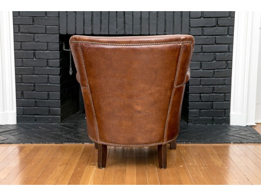 Adorable Children Leather Upholstered Club Chair