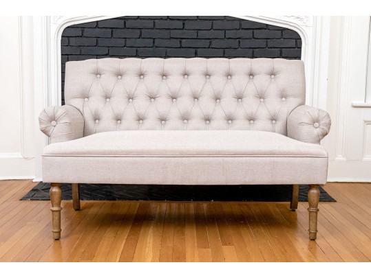 Alton Furniture Upholstered Tufted Settee