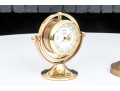 Two Decorative Mantle Clocks With Clock / Barometer