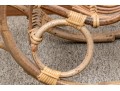 Vintage Child Bamboo Rattan Rocking Chair