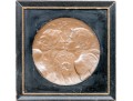 Attrib. Hans Christiansen (Germany, 1866-1945) Art Nouveau Hammered Copper Medallion, Lovers