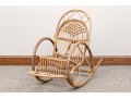 Vintage Child Bamboo Rattan Rocking Chair