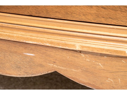 Vintage Two Wood Bow Front Chest