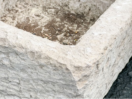 Collection Of Three Square Form Concrete Planters