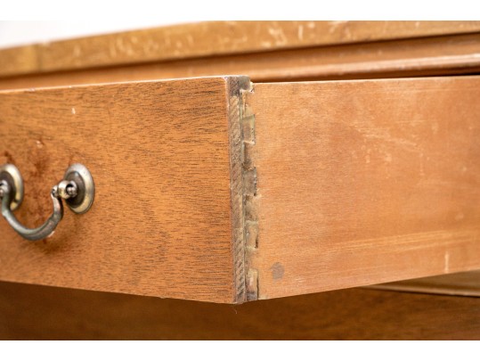 Vintage Two Wood Bow Front Chest