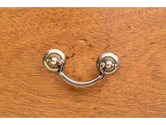 Vintage Two Wood Bow Front Chest