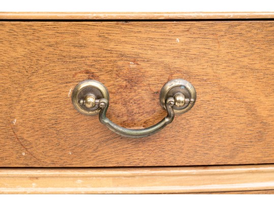 Vintage Two Wood Bow Front Chest