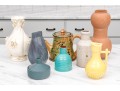 Large Funky Collection Of Eight Decorative Ceramics