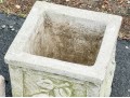 Collection Of Three Square Form Concrete Planters