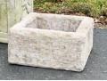 Collection Of Three Square Form Concrete Planters