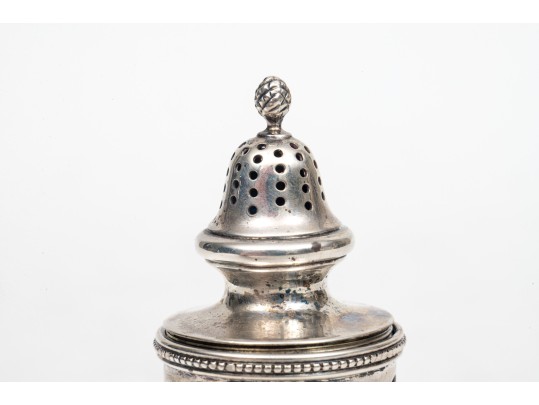 Tiffany & Co. Sterling And Blue Glass Spice Shaker