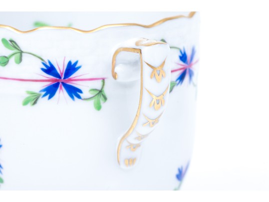 Herend 'Blue Garlend' Cup And Saucer