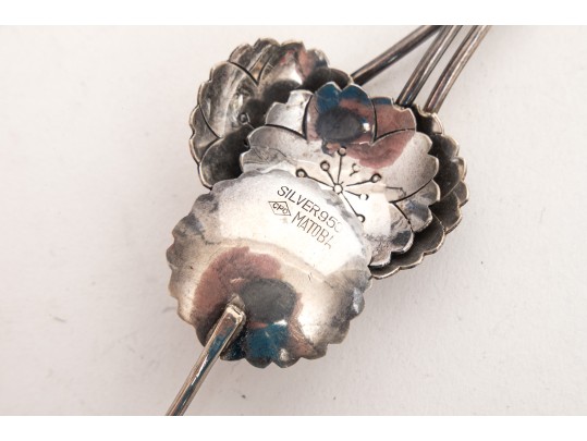 Twelve Handsome 950 Silver Coffee Spoons