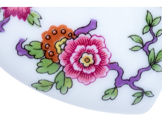 Limoges Floral Painted Heart Form Box