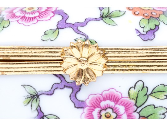 Vintage Limoges Floral Painted Box
