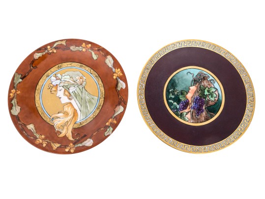Two Limoges Hand Painted Plates