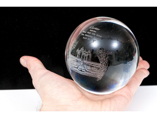 Cartier 1991 New York 'the Sleeping Beauty' Ballet Paperweight