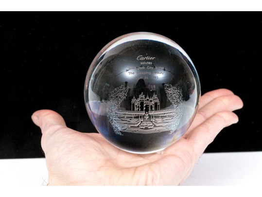 Cartier 1991 New York 'the Sleeping Beauty' Ballet Paperweight