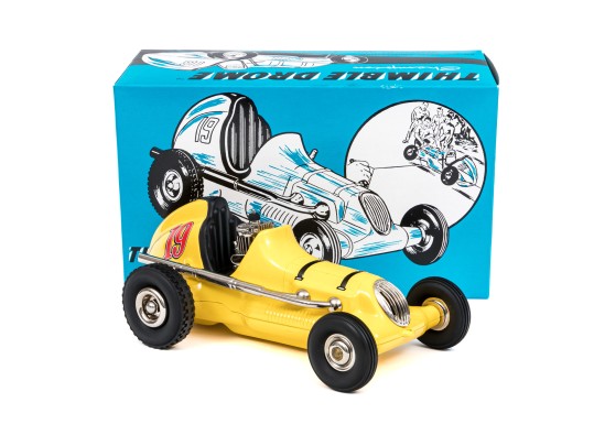 Fabulous Mint Nylint Thimble Drome, Champion, Yellow, Boxed