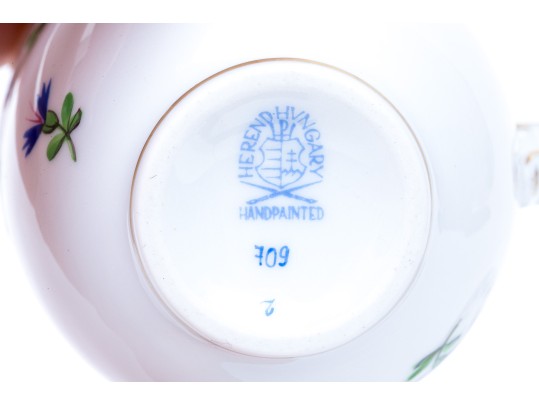 Herend 'Blue Garlend' Cup And Saucer