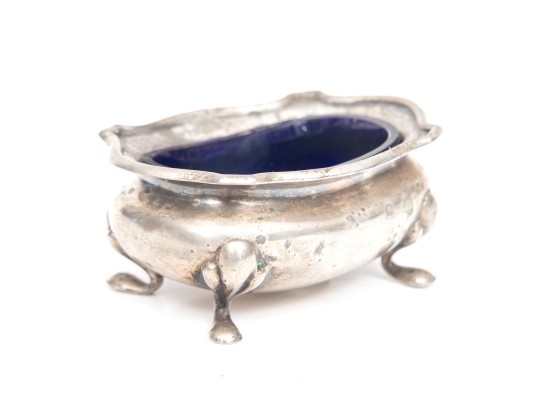 Lot Of Sterling And Glass Salts Dishes