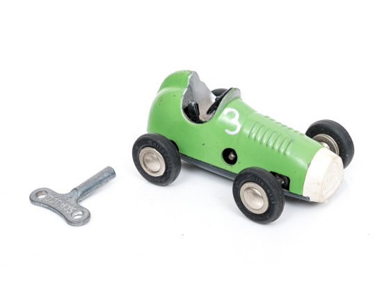 Schuco Fun Vintage Green Micro Racer, With Key