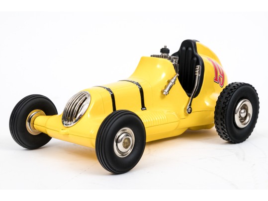 Fabulous Mint Nylint Thimble Drome, Champion, Yellow, Boxed