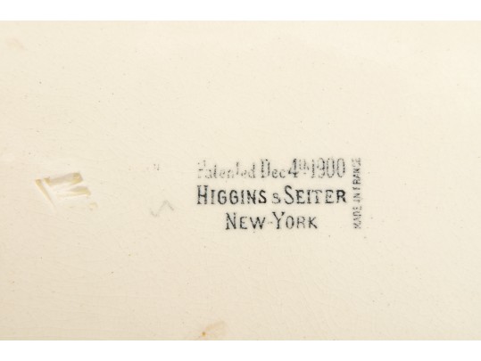 Choisy Le Roi, HIggins & Seiter Charming Antique Frolicking Bunnies Plate