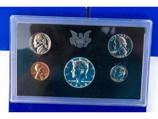 Collection Of United States Currency: Proof Sets, Silver Sets, Silver Dollar, Eisenhower Dollars