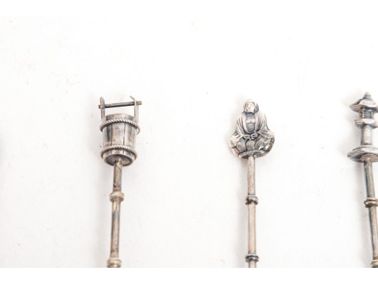 Twelve Handsome 950 Silver Coffee Spoons