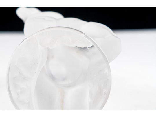 Lalique Lady With Lamb Figurine