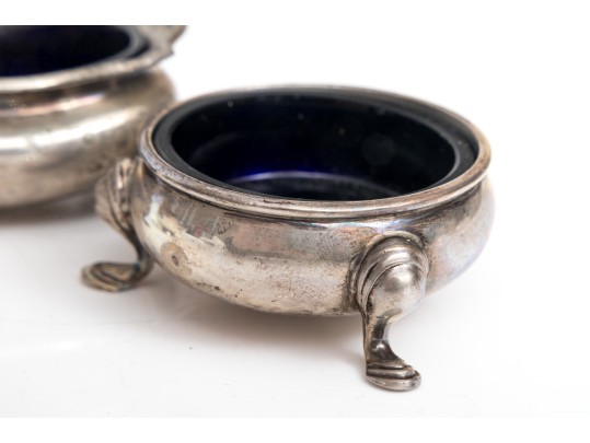 Lot Of Sterling And Glass Salts Dishes