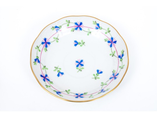 Herend 'Blue Garlend' Cup And Saucer