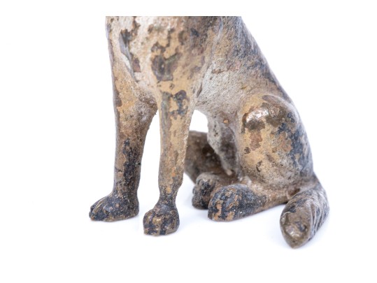 Beautiful Diminutive Vintage Austrian Cold Painted Bronze German Shepherd