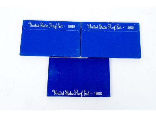 Collection Of United States Currency: Proof Sets, Silver Sets, Silver Dollar, Eisenhower Dollars