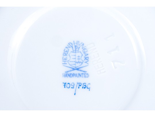 Herend 'Blue Garlend' Cup And Saucer