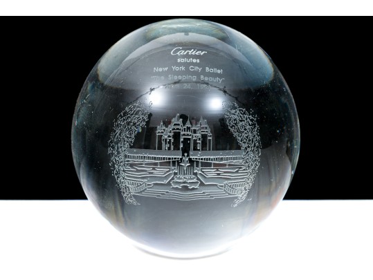 Cartier 1991 New York 'the Sleeping Beauty' Ballet Paperweight