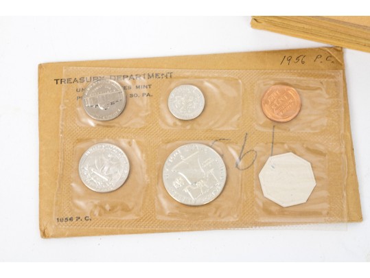 Collection Of Thirteen United States Proof Sets, 90% Silver, Ranging 1956 To 1964