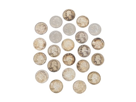 Twenty-Three Washington Quarter Dollars